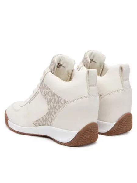 Tenisice MICHAEL Michael Kors Nikko S2 Wedge Trainer Krem