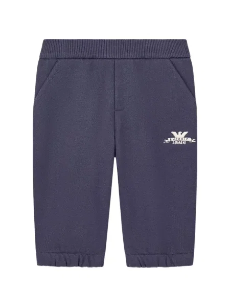 Spodnie dziecięce Emporio Armani niebieskie