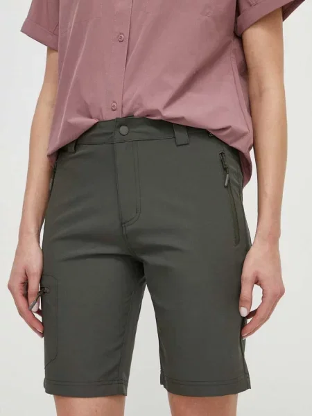 Однотонные шорты Viking с высокой посадкой зеленые