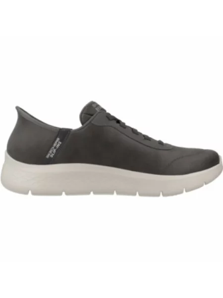 Sneakersy Skechers skórzane szare