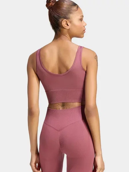 Adidas Originals športová podprsenka Essentials Seamless ružová