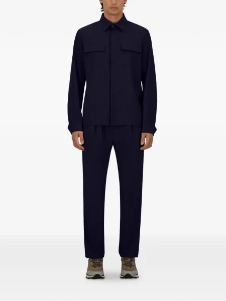 Pantaloni Herno de lână albastru