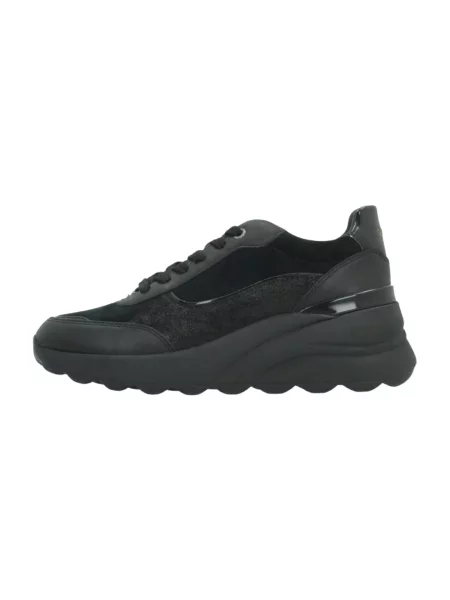 Sneakersy Geox skórzane czarne