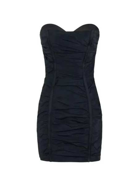 Tafta rochie mini Elisabetta Franchi negru