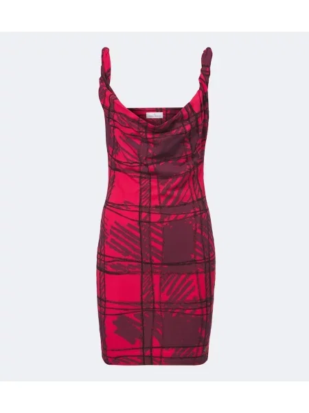 Rochie Vivienne Westwood cu imagine drapată roșu