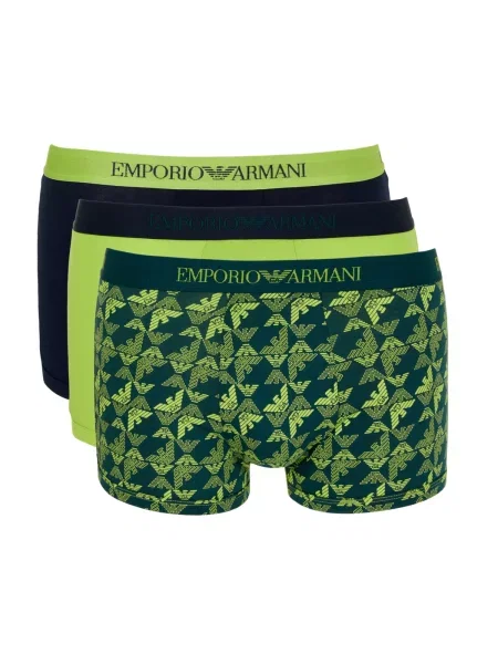 Emporio Armani Boxeri albastru închis / verde negru