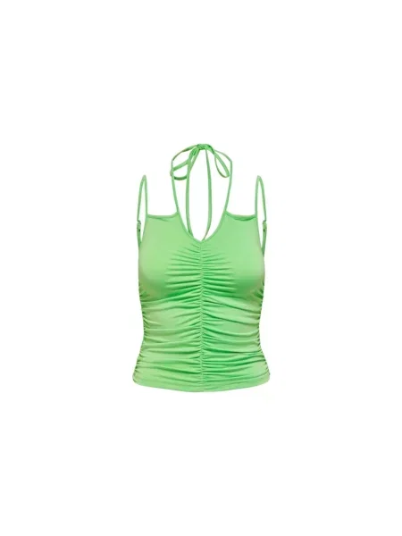 Lniany top Only zielony