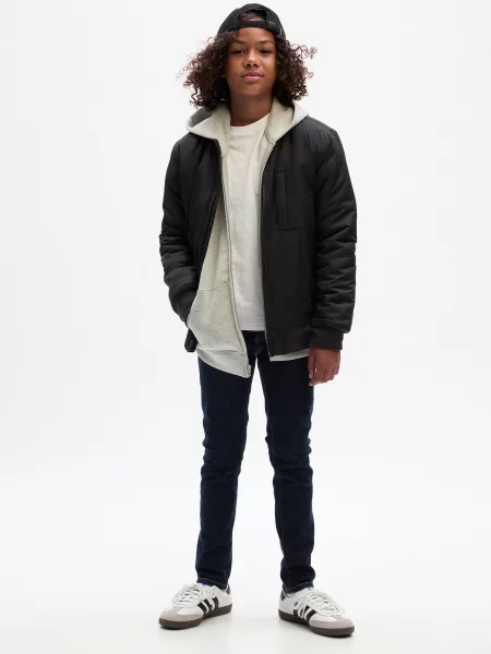 Pantaloni copii Gap negru