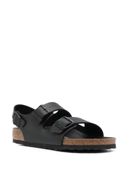 Δερμάτινα σανδάλια Birkenstock μαύρο