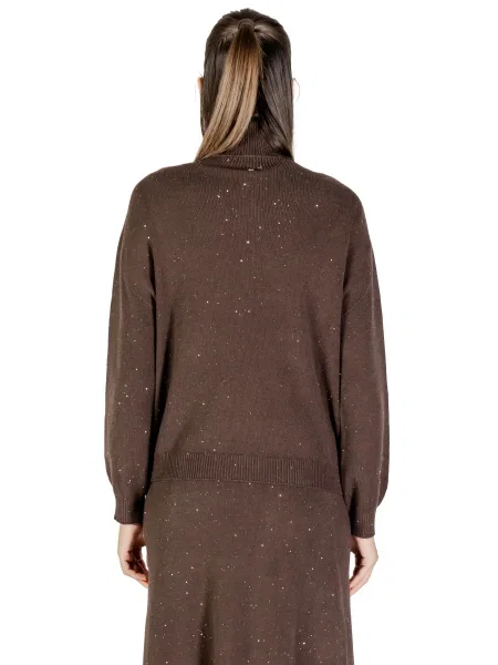Pulover Liu Jo cu guler înalt maro