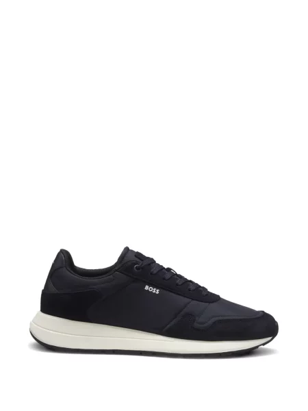 Sneakerși Boss cu autograf albastru