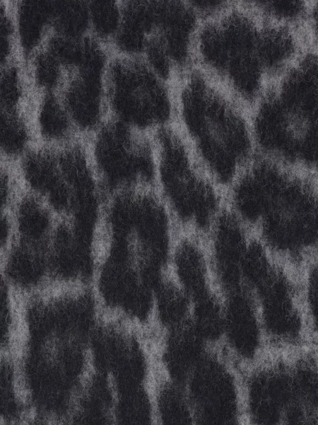 Палто Federica Tosi с принт с леопардов принт сиво