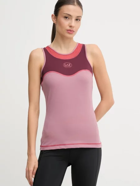 Tricou Ea7 Emporio Armani roz