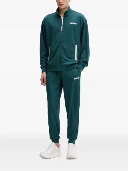 Ριγέ τρέξιμο παντελόνι Guess με σχέδιο πράσινο