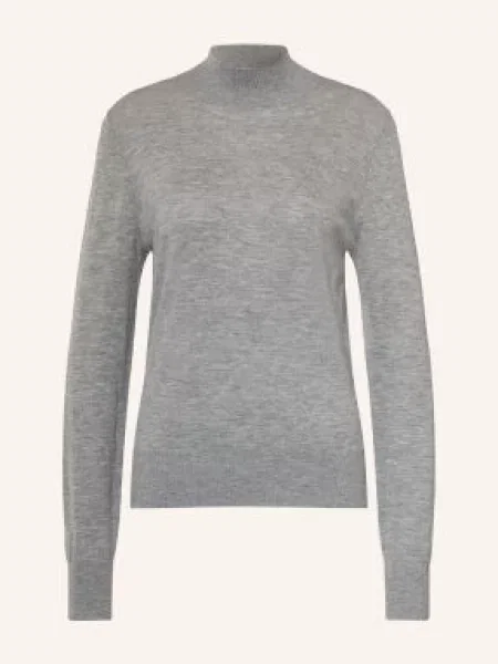 Reiss Sweter Rina Z Wełny Merynosowej grau szary