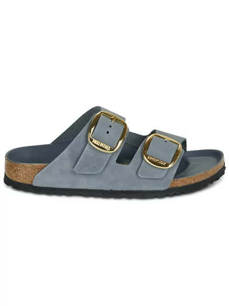 Birkenstock șlapi de piele Arizona Big Buckle albastru