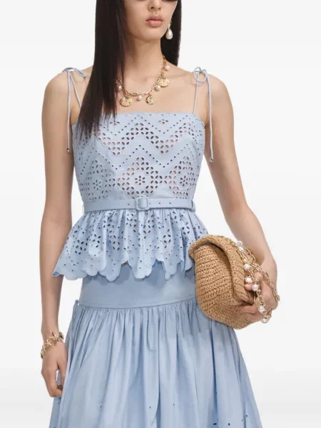 Top Self-portrait albastru