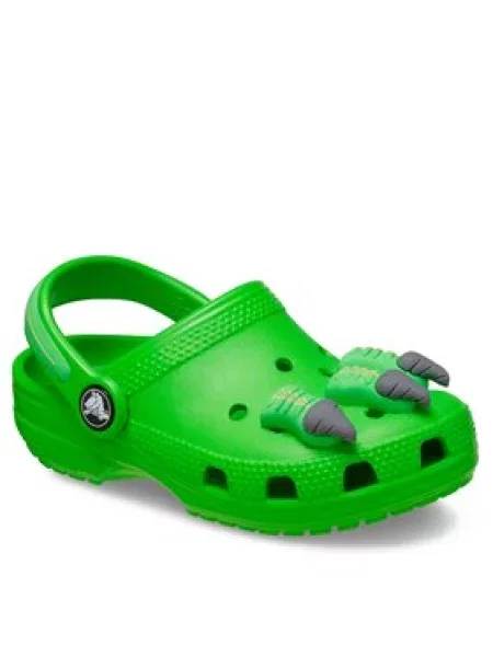 Dětské pantofle Crocs zelené