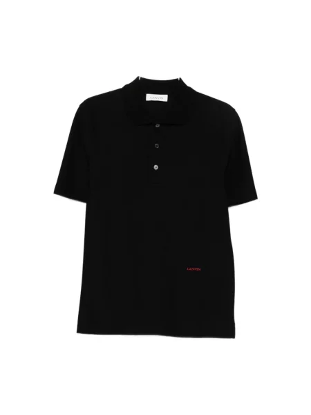 Koszulka polo Lanvin z logo czarna