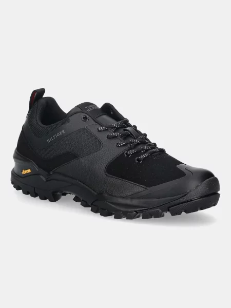 Tommy Hilfiger Sneakers Vibram Low Runner Tech negru