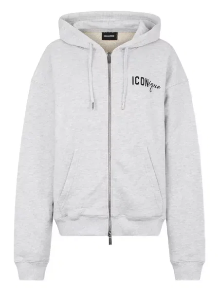 Grafic hanorac cu glugă Dsquared2 gri