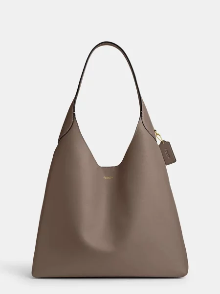 Coach geantă de piele Brooklyn Shoulder Bag 39 maro