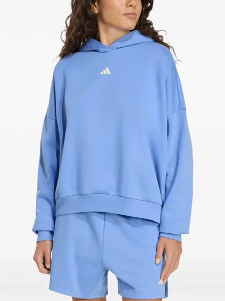 Бягане плетена тениска Adidas на райета червено