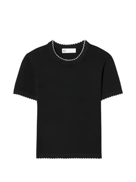 Tricou Tory Burch tricotate negru