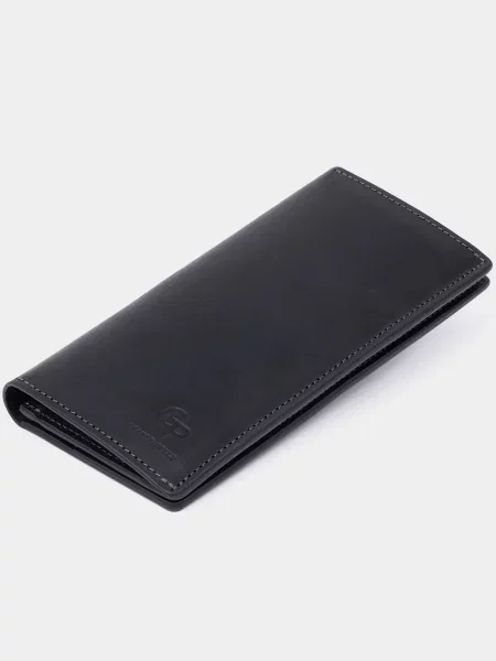 Кожаный кошелек Grande Pelle черный