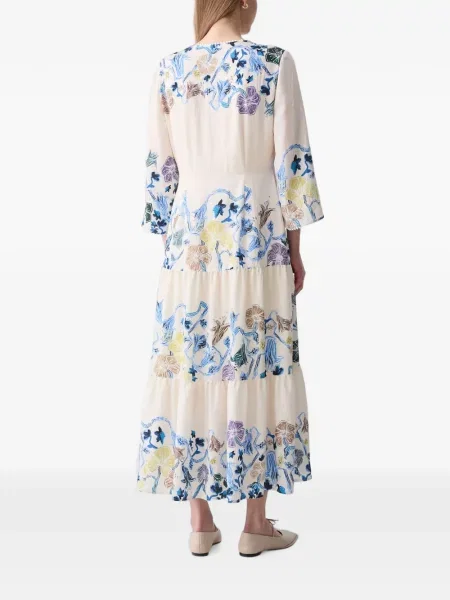 Rochie maxi Munthe cu model floral cu imagine