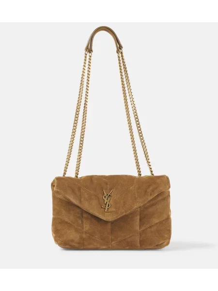 Torbica Saint Laurent iz semiša rjava