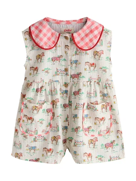 Next Salopetă Cath Kidston albastru deschis / verde / roșu alb