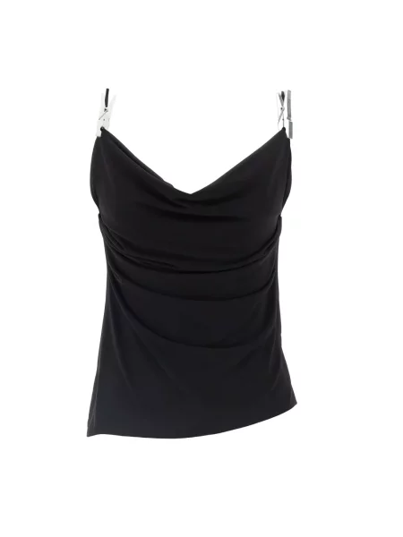 Top Coperni z dżerseju czarny