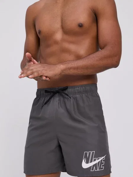Nike Плувни шорти сиво