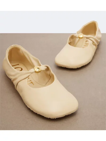 Pantofi cu toc Loewe din piele bej