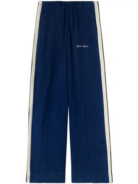 Pantaloni Palm Angels cu dungi albastru
