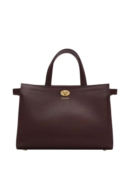 Geantă shopper Burberry în carouri maro