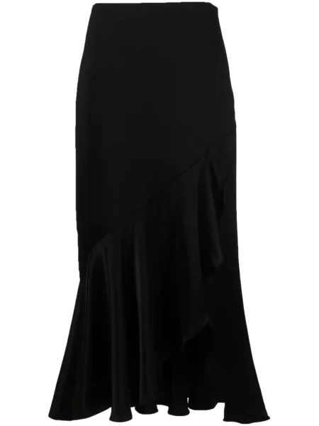 Fusta maxi Polo Ralph Lauren cu volane negru
