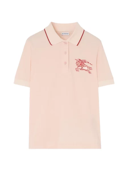 Tricou polo Burberry cu motiv cu inimi roz