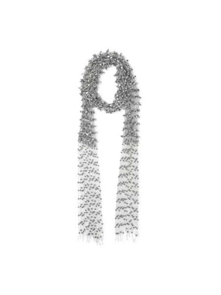 Szal Dries Van Noten z cekinami szara