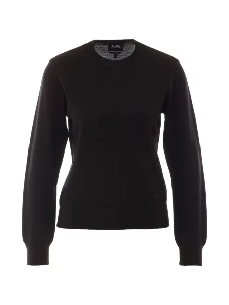 Pulover A.p.c. cu broderie negru