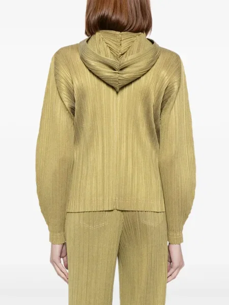 Geacă Pleats Please Issey Miyake plisată verde