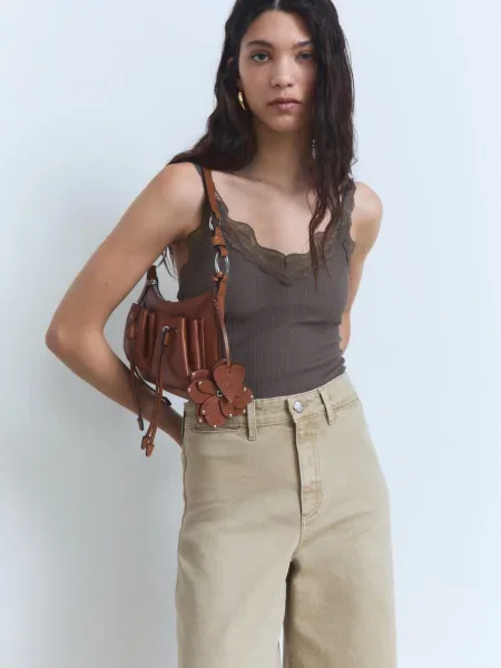 Майка MANGO сірий