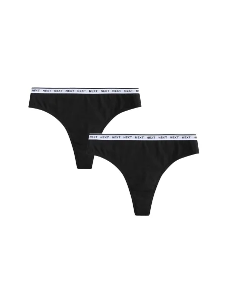Next Tanga negru alb