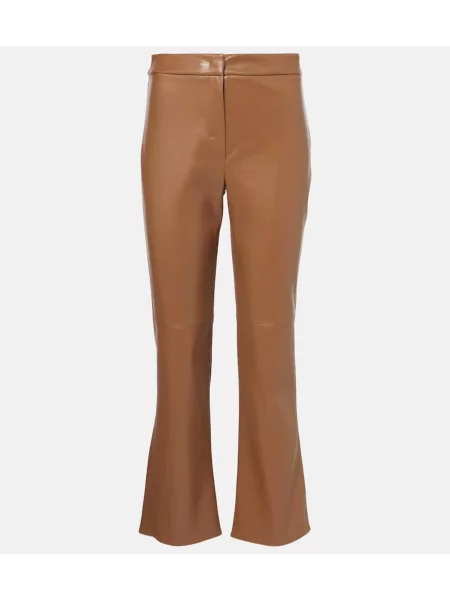 Pantaloni 's Max Mara din piele bej