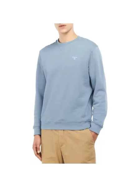 Bluza Barbour z okrągłym dekoltem niebieska