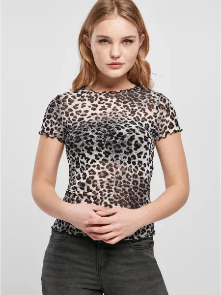 Tricou Urban Classics plasă gri