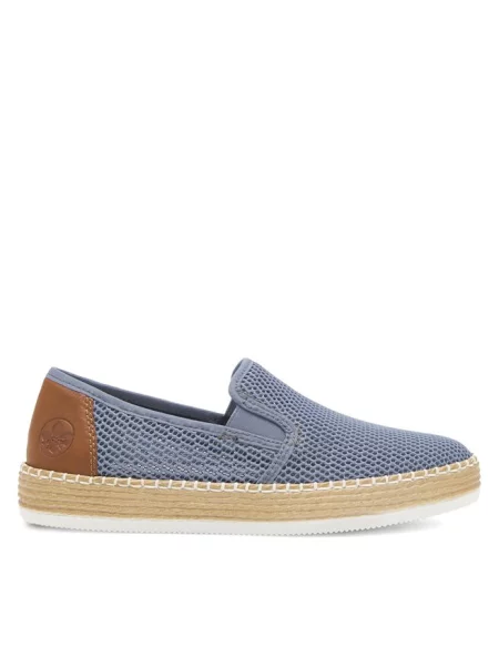 Espadryle Rieker niebieskie