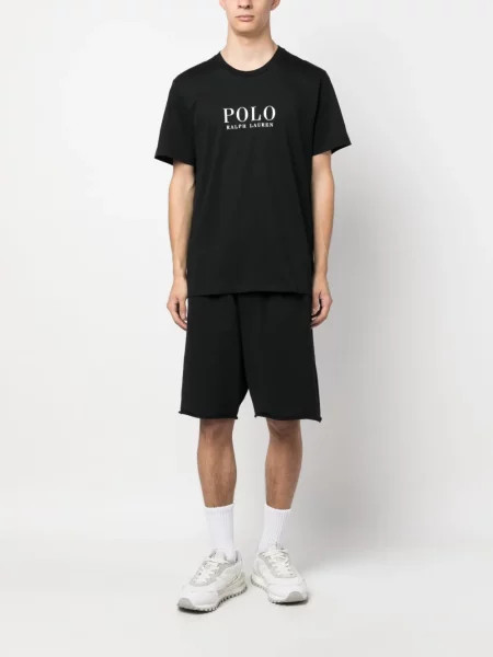Raštuotas marškinėliai Polo Ralph Lauren juoda
