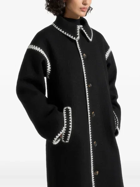 Cu centură palton Manière De Voir negru